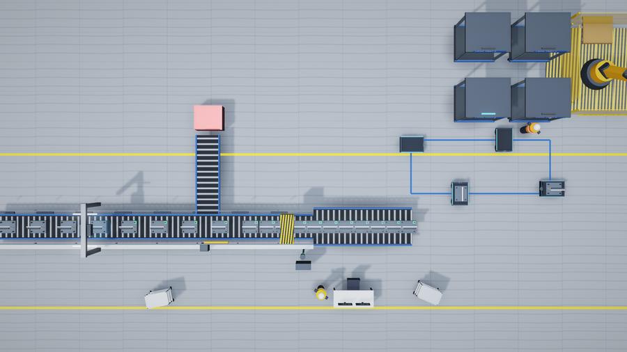 Plan view of the cell